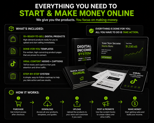 Digital Income System: From $0 to Your First $1,000 Online